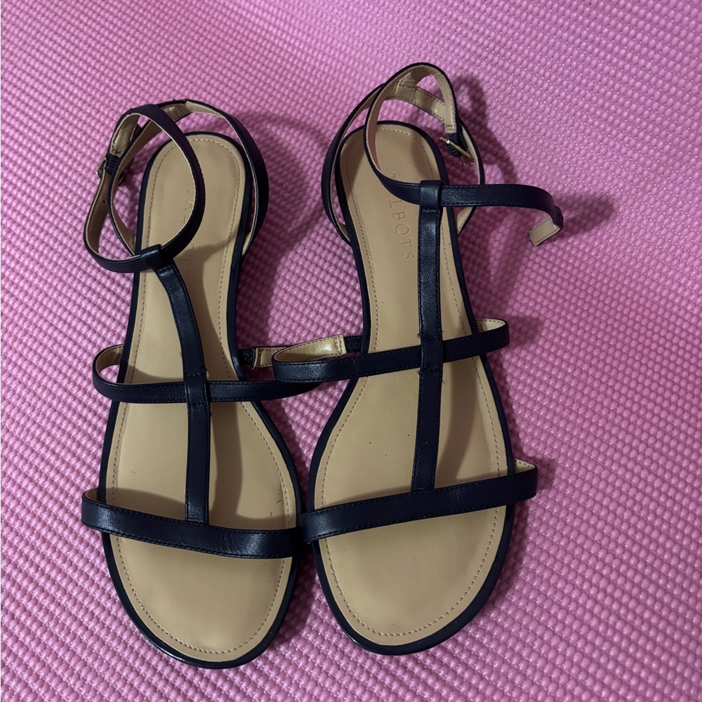 Talbots Navy Strappy Sandals - Picture 4 of 4